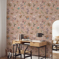 Whimsical Woodland Forest Friends Wallpaper Wallpaper⁠