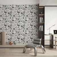 Hand Drawn Desert Cityscape Sketch Wallpaper Wallpaper⁠