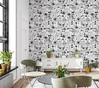 Hand Drawn Desert Cityscape Sketch Wallpaper Wallpaper⁠