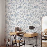 Enchanted Woodland Friends Sketch Wall Mural Wallpaper⁠