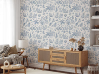 Enchanted Woodland Friends Sketch Wall Mural Wallpaper⁠