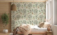 Enchanted Jungle Safari Wildlife Wall Decor Wallpaper⁠