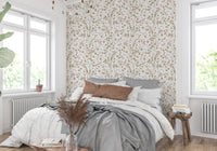 Rustic Country Meadow Floral Wall Decor Wallpaper⁠