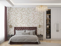 Rustic Country Meadow Floral Wall Decor Wallpaper⁠