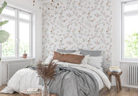 Soft Pastel Meadow Floral Seamless Wallpaper Wallpaper⁠