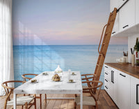 Ethereal Morning Sea Calm Gradient Mural Wall Mural