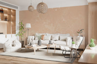 Minimalist Blush Botanical Tree Mural Wall Mural