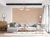 Minimalist Blush Botanical Tree Mural Wall Mural