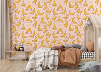 Cute Cartoon Banana Yoga Pose Wallpaper Wallpaper⁠