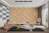Cute Cartoon Banana Yoga Pose Wallpaper Wallpaper⁠
