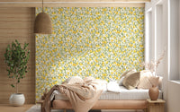 Sun-Kissed Lemon Orchard Botanical Wall Decor Wallpaper⁠