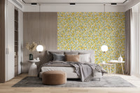 Sun-Kissed Lemon Orchard Botanical Wall Decor Wallpaper⁠
