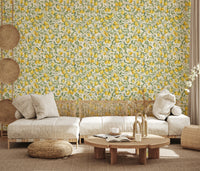 Sun-Kissed Lemon Orchard Botanical Wall Decor Wallpaper⁠