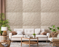 Elegant Cream Swirls Embossed Pattern Wallpaper Wallpaper⁠