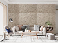 Elegant Cream Swirls Embossed Pattern Wallpaper Wallpaper⁠