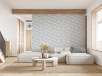Soft Pastel Floral Bird Nursery Sky Wallpaper Wallpaper⁠