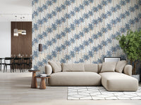 Elegant Blue Tropical Palm Tree Garden Wallpaper Wallpaper⁠