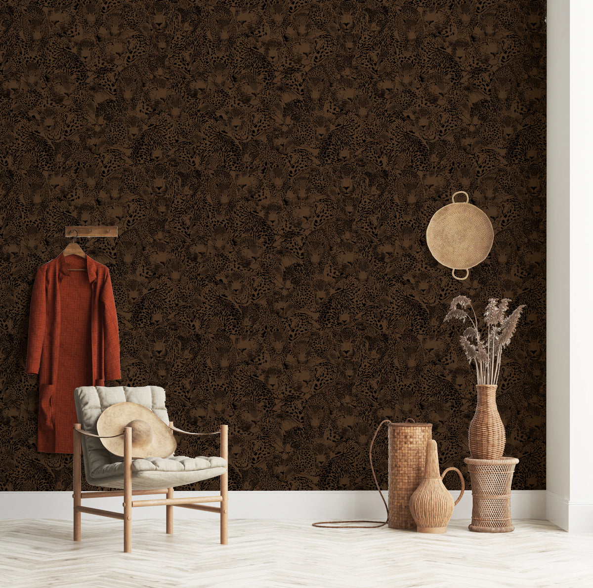 Wild Life - Brown Wallpaper⁠