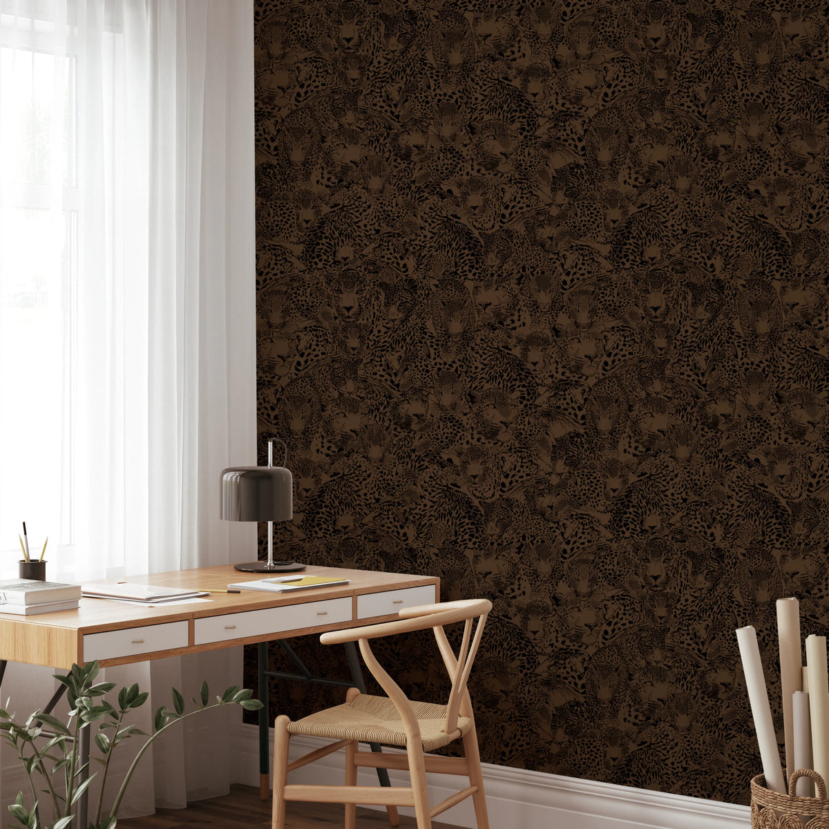 Wild Life - Brown Wallpaper⁠