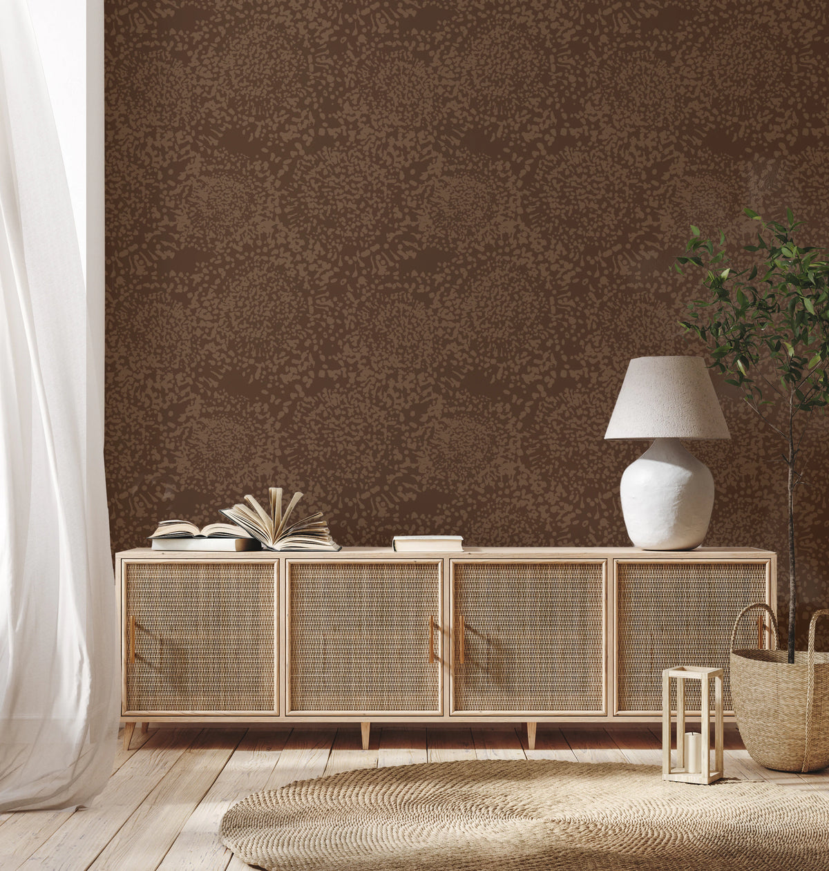 Wonders - brown Wallpaper⁠