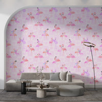 Flamingo in Love Wallpaper⁠