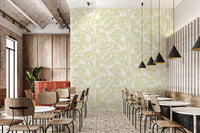 Forestly - Pistachio Cream Wallpaper⁠