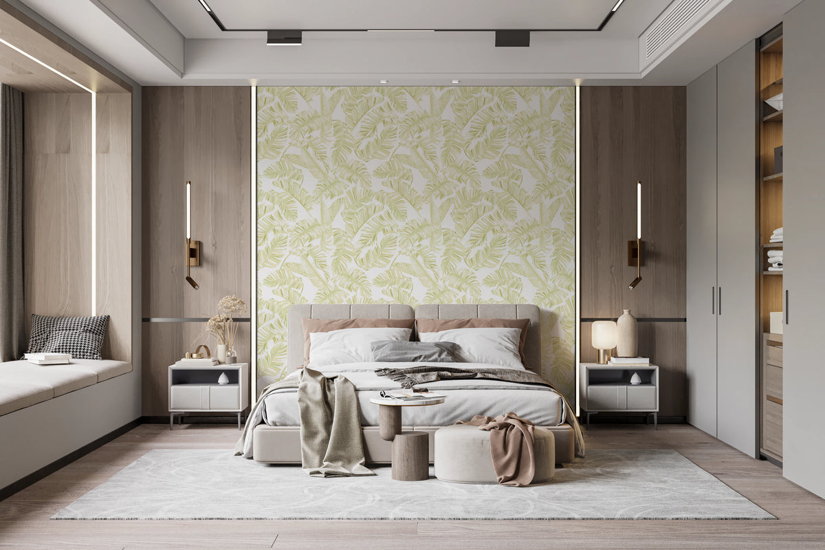 Forestly - Pistachio Cream Wallpaper⁠
