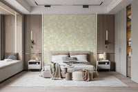 Forestly - Pistachio Cream Wallpaper⁠