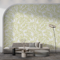Forestly - Pistachio Cream Wallpaper⁠