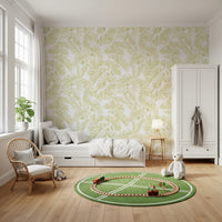 Forestly - Pistachio Cream Wallpaper⁠