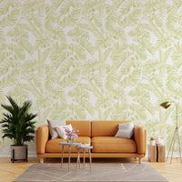 Forestly - Pistachio Cream Wallpaper⁠