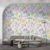 lemon floral Wallpaper⁠