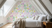 lemon floral Wallpaper⁠