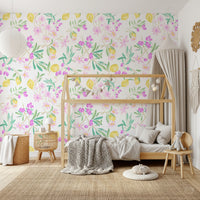 lemon floral Wallpaper⁠