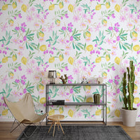 lemon floral Wallpaper⁠