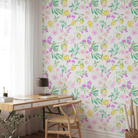lemon floral Wallpaper⁠