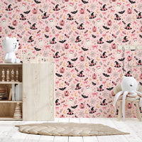 Cute Kawaii Halloween Pastel Pink  Wallpaper⁠