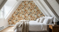Spooky Halloween Ghost and Pumpkin Pattern Wallpaper⁠
