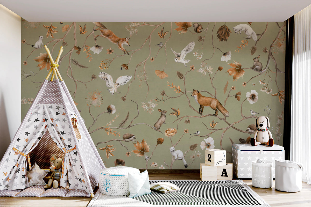 Autumn Arbor Wall Mural