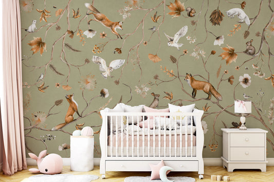 Autumn Arbor Wall Mural