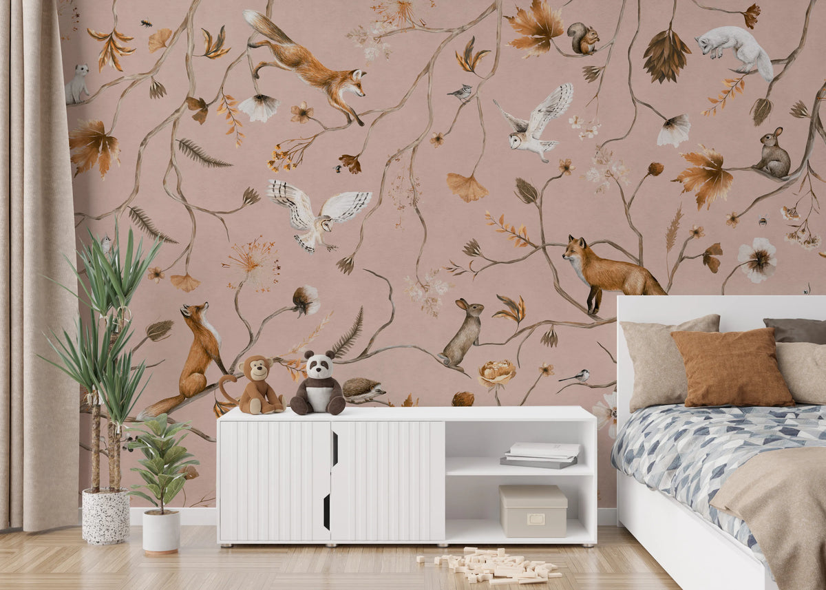 Forest Friends Fable Wall Mural