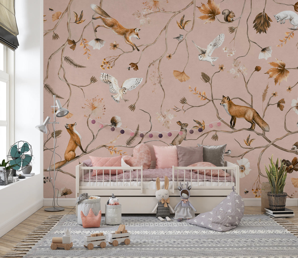 Forest Friends Fable Wall Mural