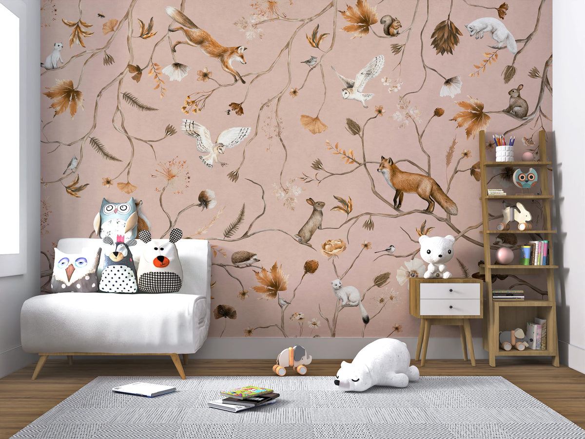 Forest Friends Fable Wall Mural