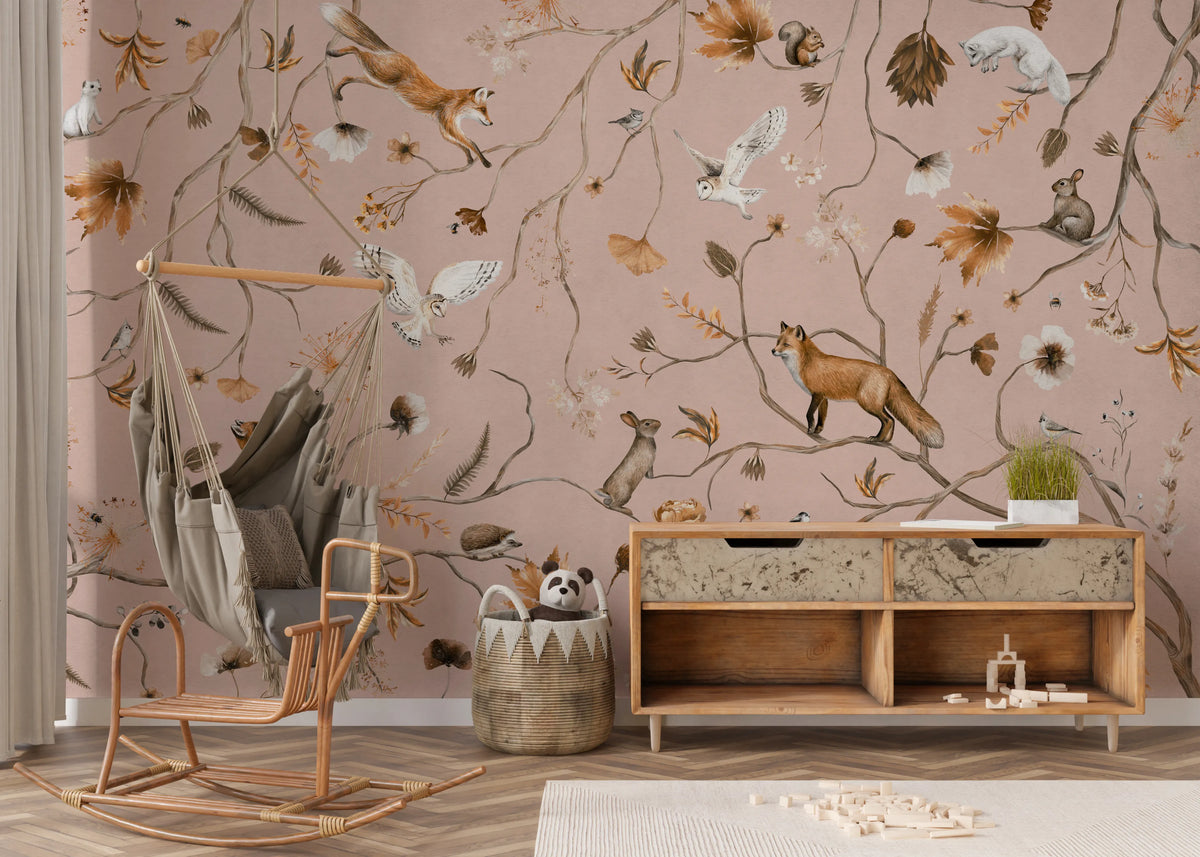 Forest Friends Fable Wall Mural