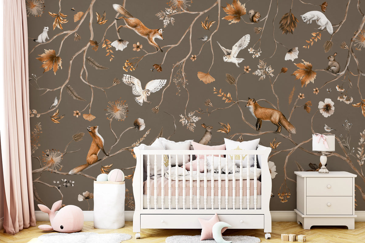 Forest Friends Wall Mural