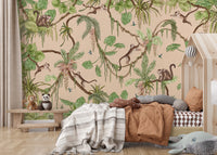 Jungle Playtime Wall Mural