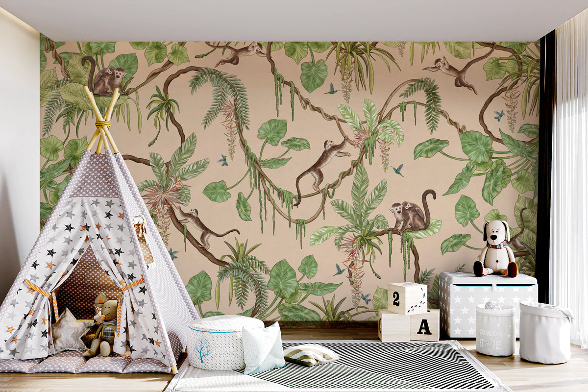 Jungle Playtime Wall Mural