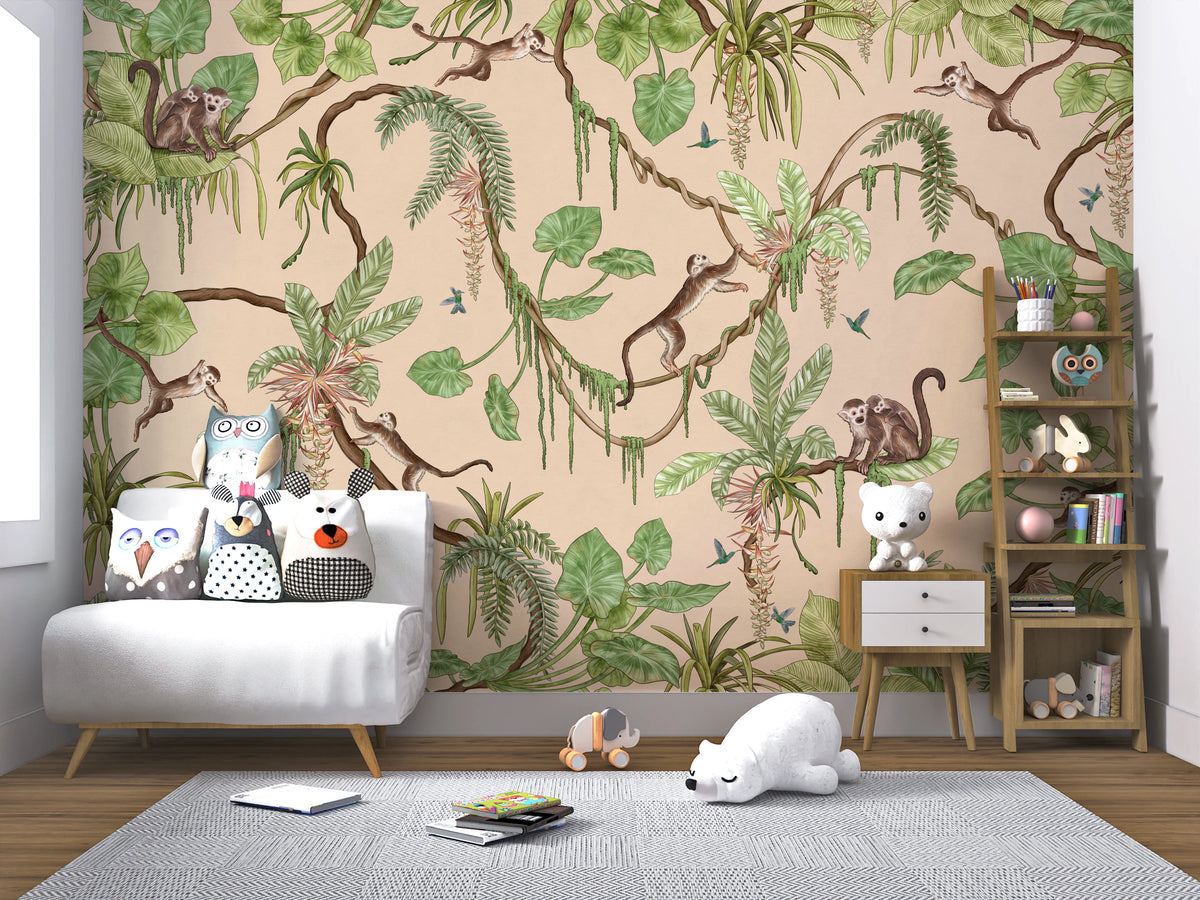 Jungle Playtime Wall Mural