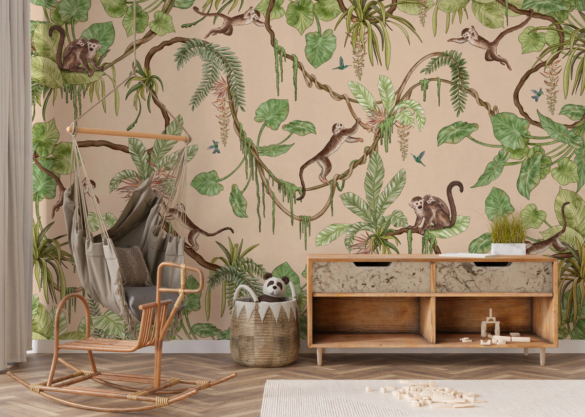Jungle Playtime Wall Mural