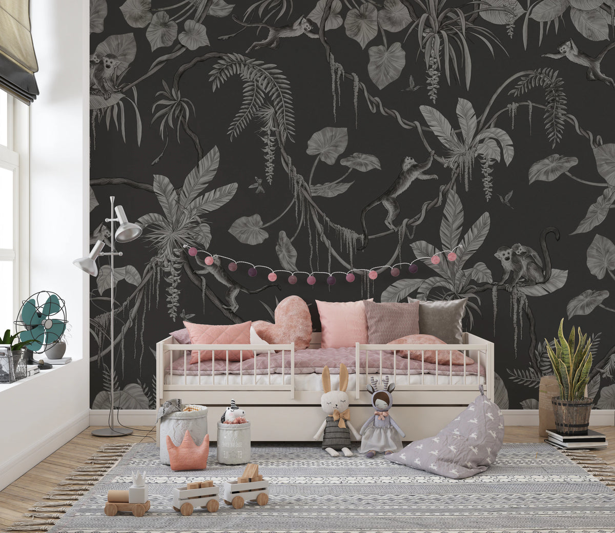 Jungle Nightfall Wall Mural